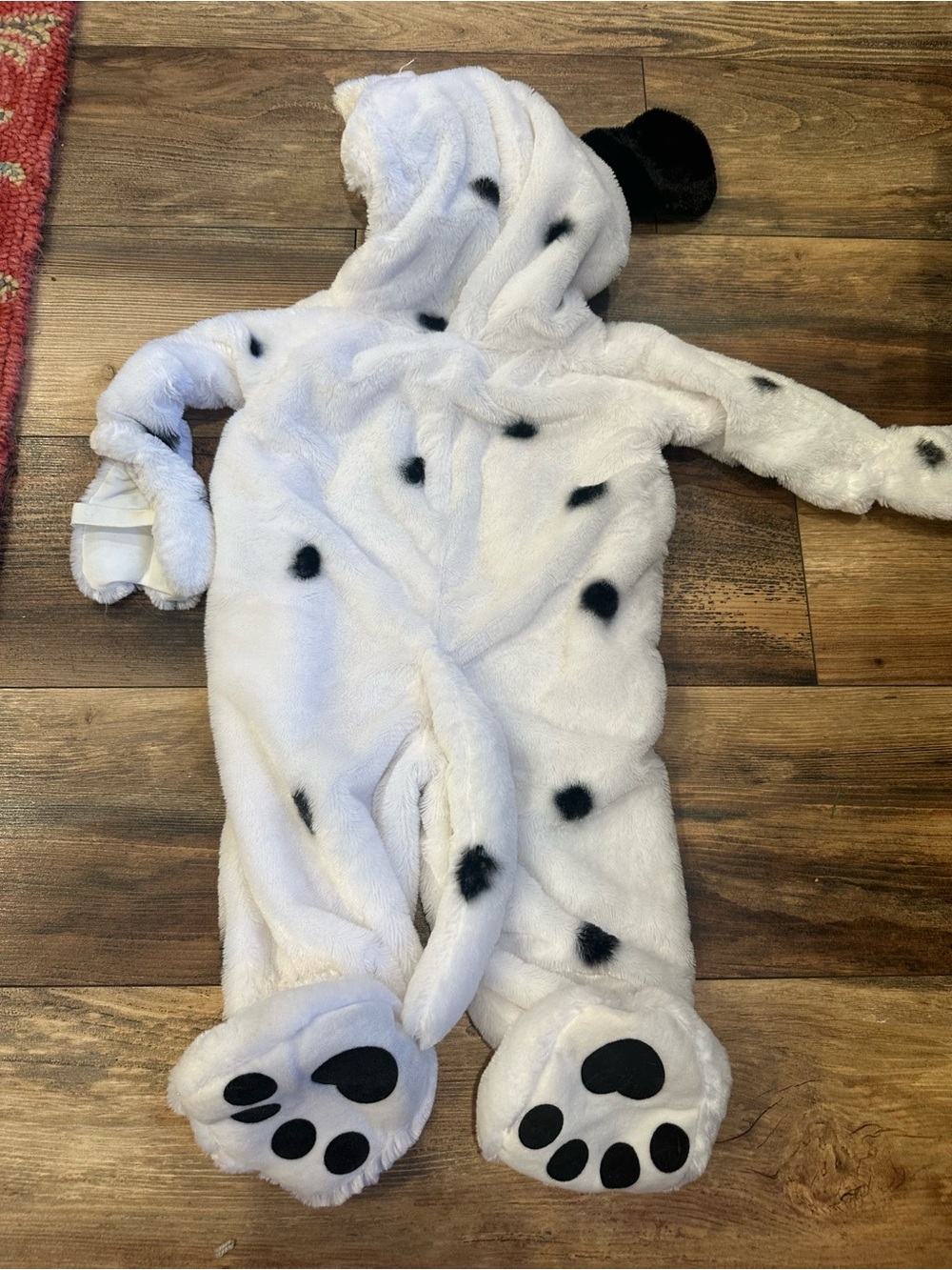 Baby Dalmatian Plush Hooded Costume Authentic Kids 9 Months Halloween - Picture 6 of 7